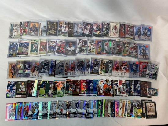 Lot of 100 Serial #'D Football cards, lots of stars