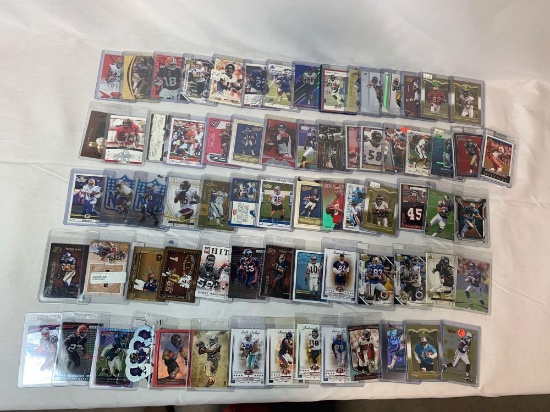 Lot of 72 Serial #'D Football cards, all numbered to 1250 or less