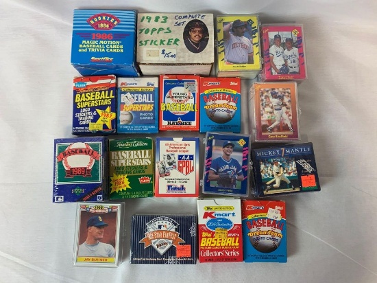 Lot of 18 Baseball card sets