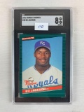 1986 Donruss â€œThe Rookiesâ€ Bo Jackson   Graded NM-MT 8