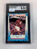 1989 Fleer Micheal Jordan Sticker (G.O.A.T.!!!)   Graded EX+ 5.5