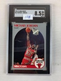 1990 NBA Hoops Michael Jordan  (G.O.A.T.!!!)   Graded NM-MT+  8.5