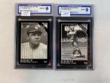 (2) 1991 Conlon Collection Babe Ruth Graded Mint 9  & NM-MT 8