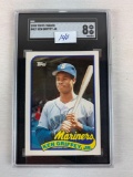 1989 Topps Traded Ken Griffey Jr. RC   Graded NM-MT 8