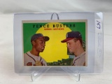 1958 Topps Hank Aaron- Eddie Mathews Combo Card