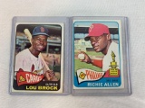 1965 Topps baseball cards Richie Allen Lou Brock