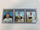 1971 Topps baseball cards - Niekro, Palmer, Robinson