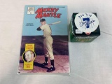 Mickey Mantle(1st Ed) Comic Book w/ Mantle MLB Commemorative Baseball