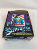 1978 Superman The Movie Wax Box w/23 unopened packs--Christopher Reeves RARE