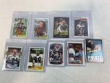 (Lot of 9) Cleveland Browns signed cards