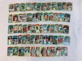 Lot of 63 1972 Topps baseball cards W/Aaron and Morgan. Mostly VG condition,