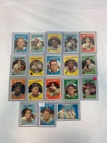 Lot of 18 1959 Topps Lo-Number cards 1-110