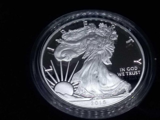 2016 SILVER EAGLE IN BOX PF