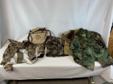 Army Insulated Jacket - L, Large Jackets, Shooting Vest & L.L. Bean Self Cooling Creel