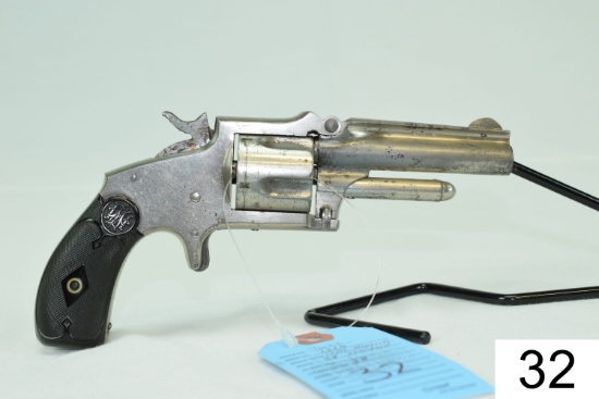 J.M. Marlin    Mod 38 Standard    1878    Cal .38 S&W    SN: 7336    3¾"    Nickel    Condition: 20%