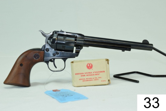Ruger    Mod Single-Six    Convertible    Cal .22 LR/.22 Mag    6½"    SN: 21-48327    Condition: 95