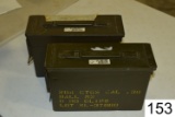 Lot    (2) .30 Cal Ammo Cans    Empty