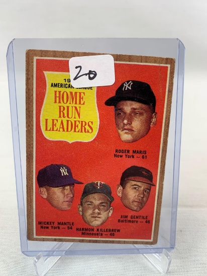 1962 Topps Mantle/Maris #53