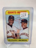 1969 Topps McCovey / Marichal #572