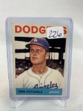 1964 Topps Don Drysdale #120 HOF EX