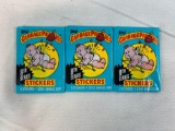 (3) 1987 Garbage Pail Kids Series #8 Wax Packs - Hot!