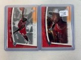 (2) 2001 Upper Deck Michael Jordan Cardsd MJ-24, MJ-50 NM-MT Nice