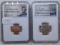 2017S ENHANCED NICKEL & CENT BOTH NGC SP70 SCARCE