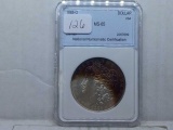 1885O MORGAN DOLLAR SHARP OBV. TONING GEM BU