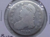 1830 BUST HALF G