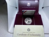 1988 U.S. OLYMPIC SILVER DOLLAR IN HOLDER PF