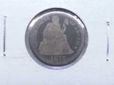 1875 SEATED DIME AG