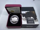 2014 CANADIAN $20. .9999 SILVER BISON THE BULL & HIS MATE IN HOLDER PF