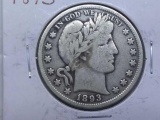 1893 BARBER HALF VG