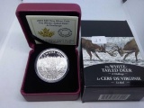 2014 CANADIAN $20. .9999 SILVER WHITE-TAILED DEER A CHALLENGE IN HOLDER PF