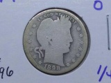 1898O BARBER QUARTER