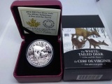 2014 CANADIAN $20. .9999 SILVER WHITE-TAILED DEER A DOE & HER FAWNS IN HOLDER PF