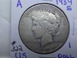 1934S PEACE DOLLAR