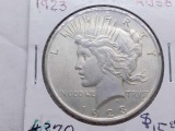 1923 PEACE DOLLAR AU