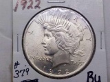 1922 PEACE DOLLAR BU