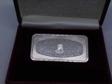 FRANKLIN MINT 1000 GRAMS STERLING SILVER INGOT IN BOX