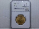 1899 $10. LIBERTY GOLD NGC MS62