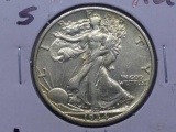 1934S WALKING LIBERTY HALF AU