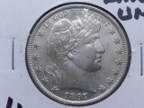 1897 BARBER HALF BORDERLINE UNC