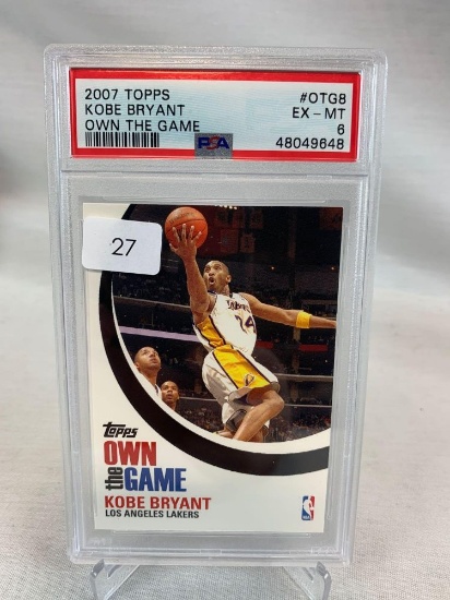 2007 Topps Kobe Bryant Own The Game PSA 6