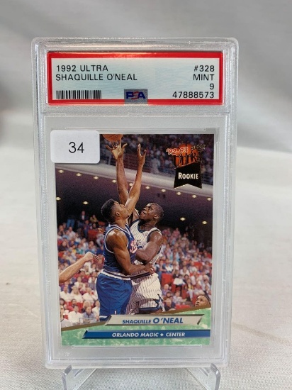 1992 Ultra Shaquille O'Neal PSA 9