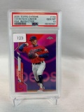 2020 Topps Chrome Francisco Lindor Pink Refractor PSA 10