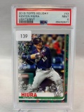 2019 Topps Holiday Keston Hiura PSA 9- Lights on Bay