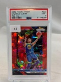 2018 Panini Prizm Stephen Curry Red Ice PSA 9