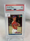 1991 Topps Chipper Jones PSA 9