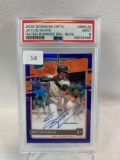 2020 Donruss Optic Jaylin Davis Rated Rookie Signature Blue PSA 9